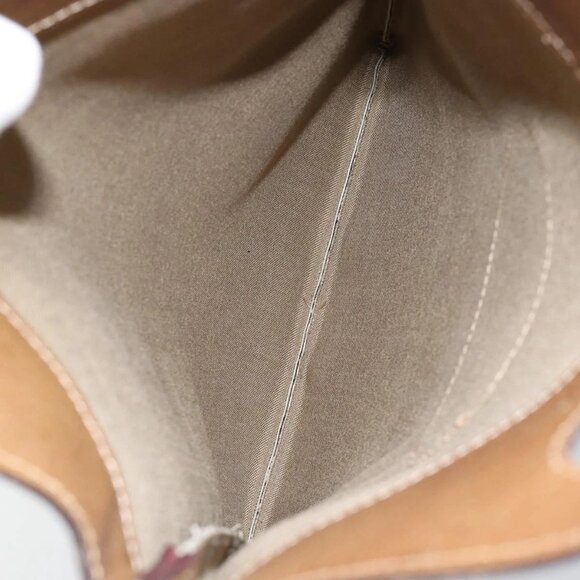 GUCCI GG Supreme Hand Bag PVC Leather Vintage Beige Auth 146840 - Picture 11 of 16